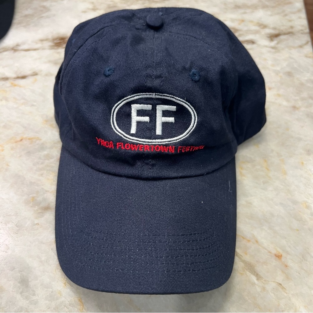 Navy Flowertown Festival Hat - Never Worn